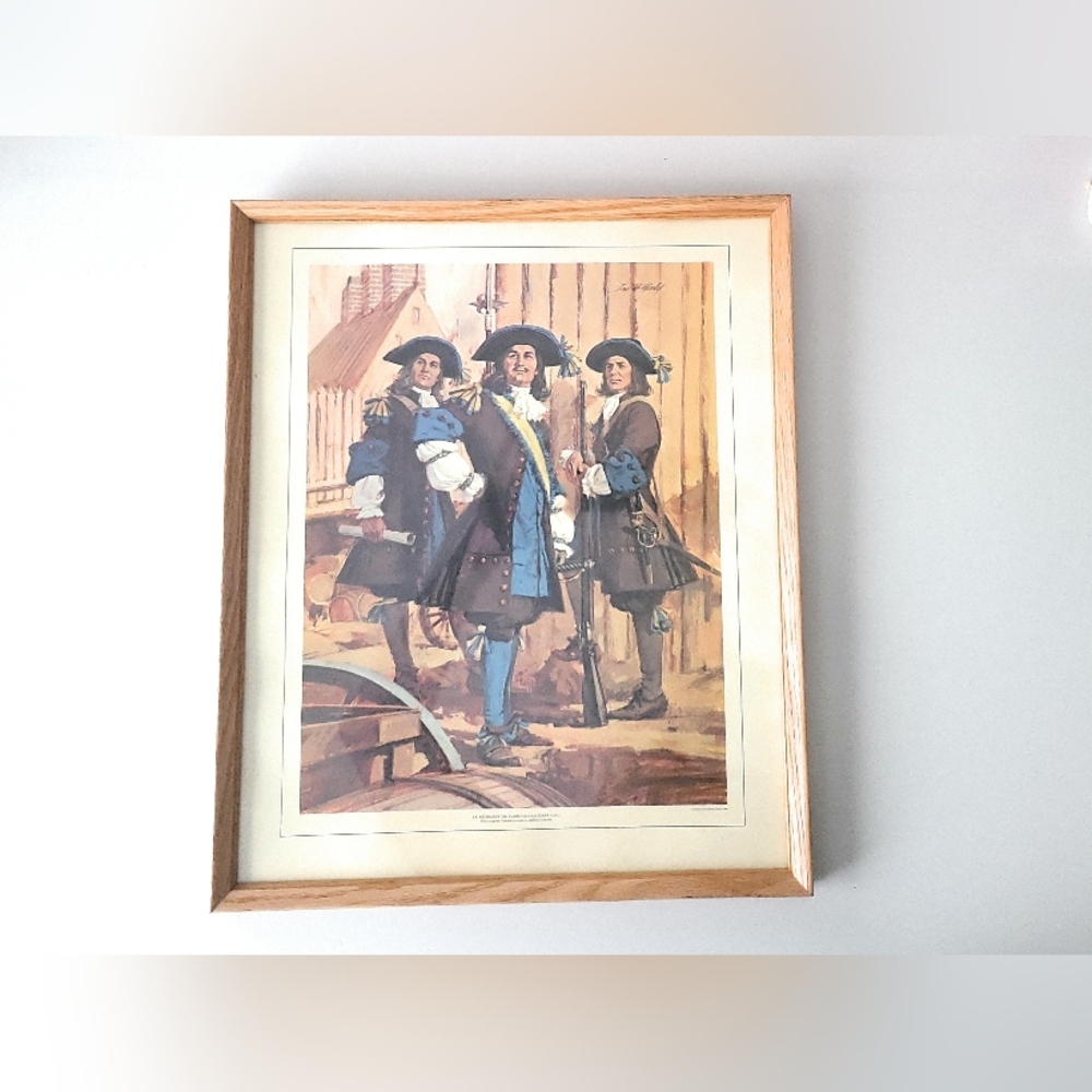 Tom McNeely Framed Art Print of Le Regiment de Carignan- Salieres. 15 X 18 Inche